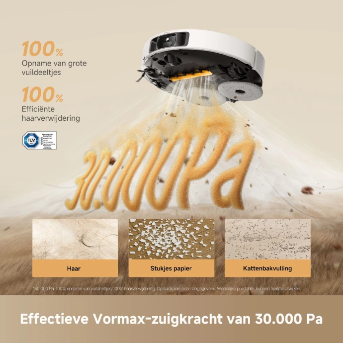 Krachtige zuigkracht