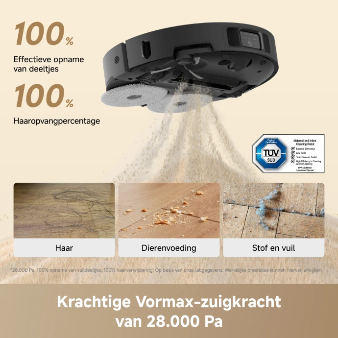 Krachtige zuigkracht